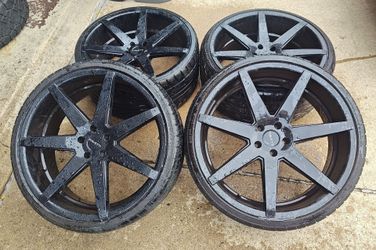 22" RAVETTI STAGGERED WHEELS 5X114