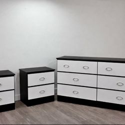 Dresser and 2 Nightstands ⚜️ Cómoda y Mesitas de Noche 