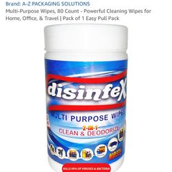 Disinfectant Multi Purpose Wipes