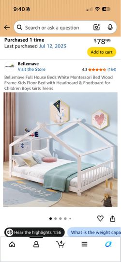 Montessori Full Sized Toddler Bed