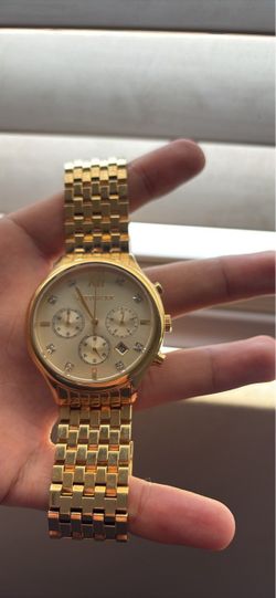 Wittnauer Gold-Tone Chronograph Watch