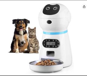 3.5L Automatic Cat Dog Feeder,10s Voice Recorder Indoor Timed