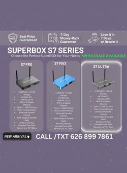 SUPERBOX Superbox SUPERBOX Superbox S6 Pro Max Ultra SUPERBOX Superbox S7 Pro Max Ultra Vseebox Vsee Vsee Box V6 Max V6 Plus  💥💥 Brand New