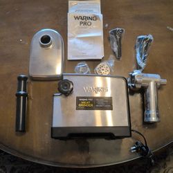 Waring Pro Meat Grinder MG105 Electric Stainless Steel 