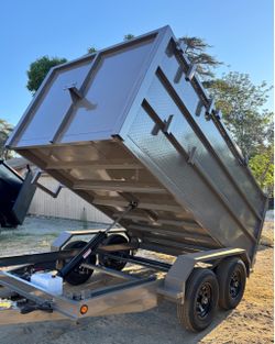 Brand New 12ft Long Hydraulic Dump Trailer with TARP 👍🏻