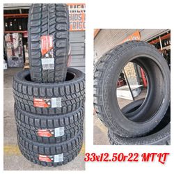 33-1250-22 33/1250/22 New Tire Set Zenna MT LT Installed And Balanced $920 We Finance Financiamos ‼️⭕️
