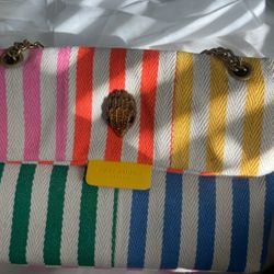 Kurt Geiger Rainbow Stripe Crossbody Bag