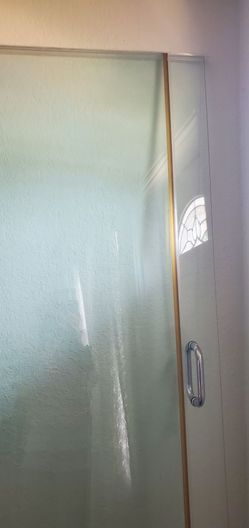 Bathroom shower door