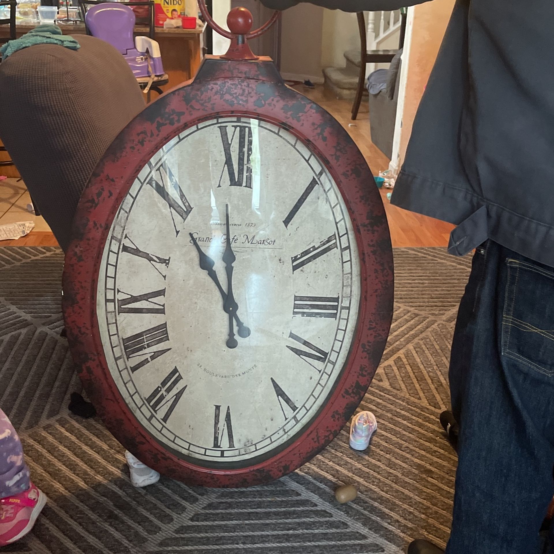 Wall Clock Reloj Antiguo De Pared