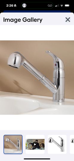 PFISTER Polished Chrome Single Handle Deck-mounted Kitchen Faucet 