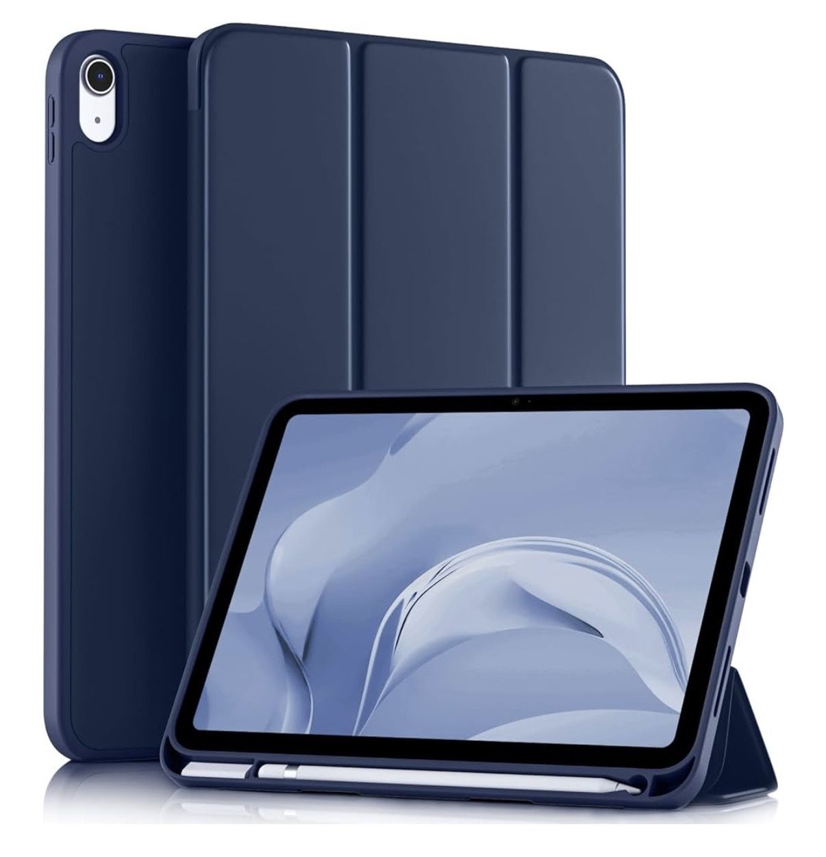 Compatible with iPad (A16) 11th Generation Case 11 Inch 2025, for iPad 10th Generation Case 10.9 Inch 2022 with Pencil Holder, Slim Trifold Stand Prot