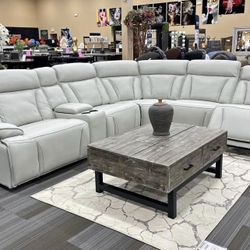 Leather Reclining Sectionals 