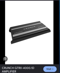 Crunch 4000 watt bass amp  $125