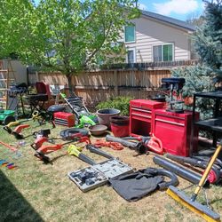 Yard Tools Tool Boxes Trimmer Ladder Grills Blowers