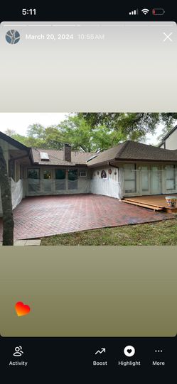 ✨ Brick Patio Layout – Classic Herringbone Pattern