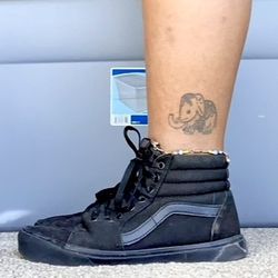 VANS SK8-HI CANVAS SHOE Unisex Black Size Size Men 8.5 Women 10