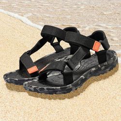 Open Toe Sandals, Durable Anti-Slip Outdoor Hiking Travel Beach Shoes Womens 38 7.5