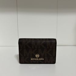 Brown Logo Michael Kors Wallet 