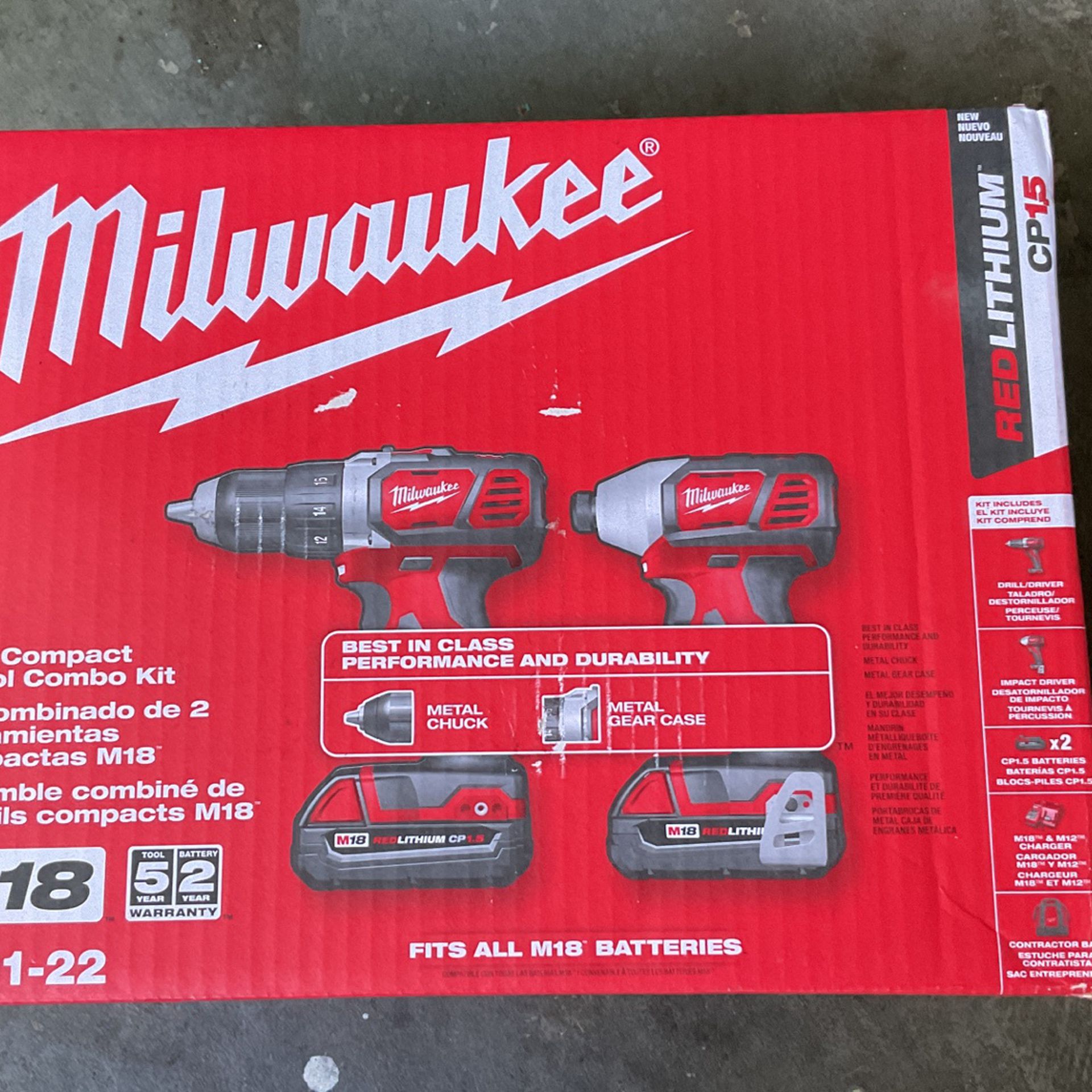 Milwaukee M18 Compact 2-Tool Combo Kit