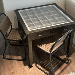 Restoration Hardware VINTAGE CURATOR SQUARE TABLE