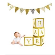 Baby shower boxes decoration