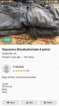 Gap jeans boys all for $8
