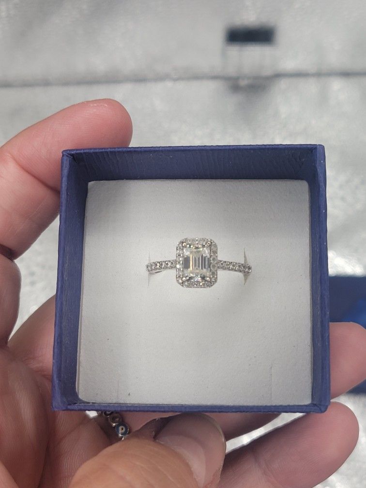 Moissanite Engagement Ring.