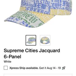 Supreme Cities Jaguars Hat In White 