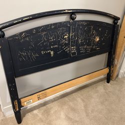 FREE Ethan Allen Bed Full Size Frame + box spring (needs TLC)