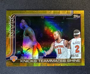 Topps Big Apple W Knicks Team Card GOLD /50