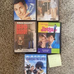 5 pack laugh out loud Adam Sandler movies for dvd