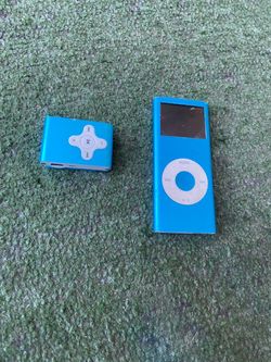 Apple iPod Mini Blue + Mini MP3 Player Bundle -UNTESTED
