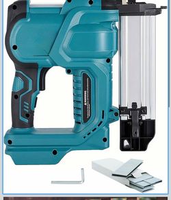 Cordless 2 Inch Brad Nailer Compatible with Makita 18V Battery,2-in-1 18GA Nail Gun Staple Gun