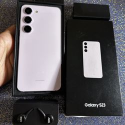 Samsung Galaxy S23, 128Gb, Purple Color, Excellent Condition, Unlocked For Any Company