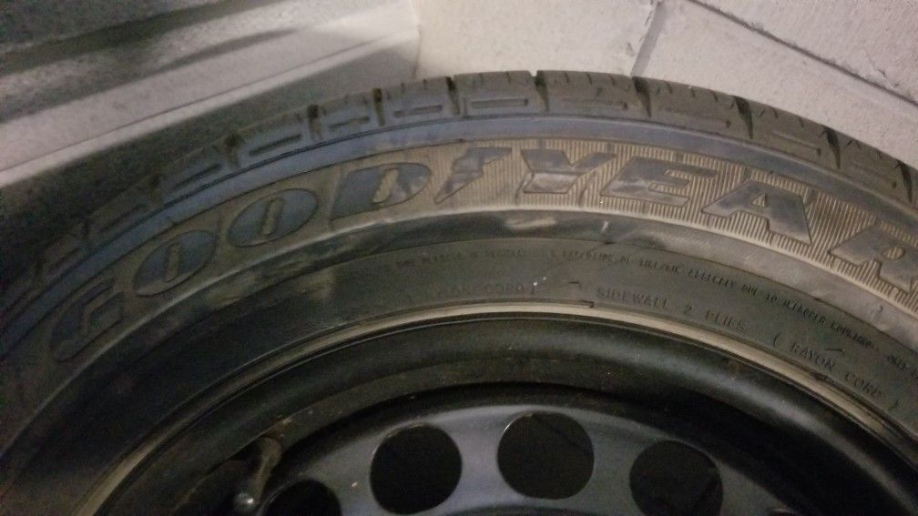 215 55 16 Goodyear Tire with 5x114 Rim