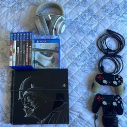 Playstation 4 Limited Edition Star Wars Bundle with 2 controllers