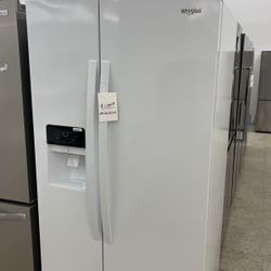 Whirlpool Side By Side Refrigerator White Color 