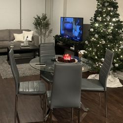 Glass Dining Table Set