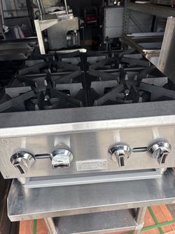 Used 4-Burner Commercial Gas Hot Plate
