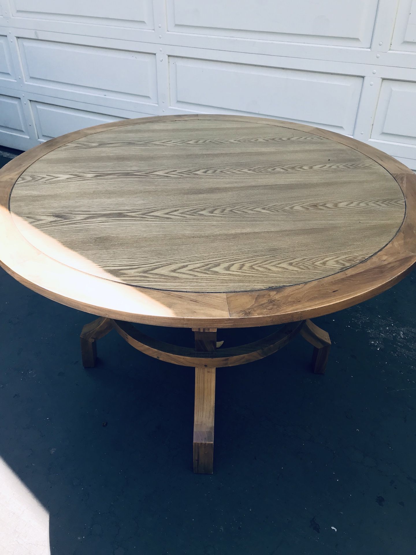 Solid wood kitchen table 48” round
