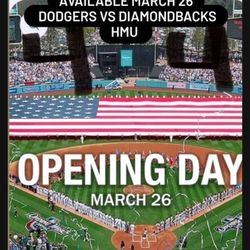 Dodgers opening day 4 Tix $200 each PR-308