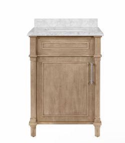 24’ Bathroom Vanity Marble Top