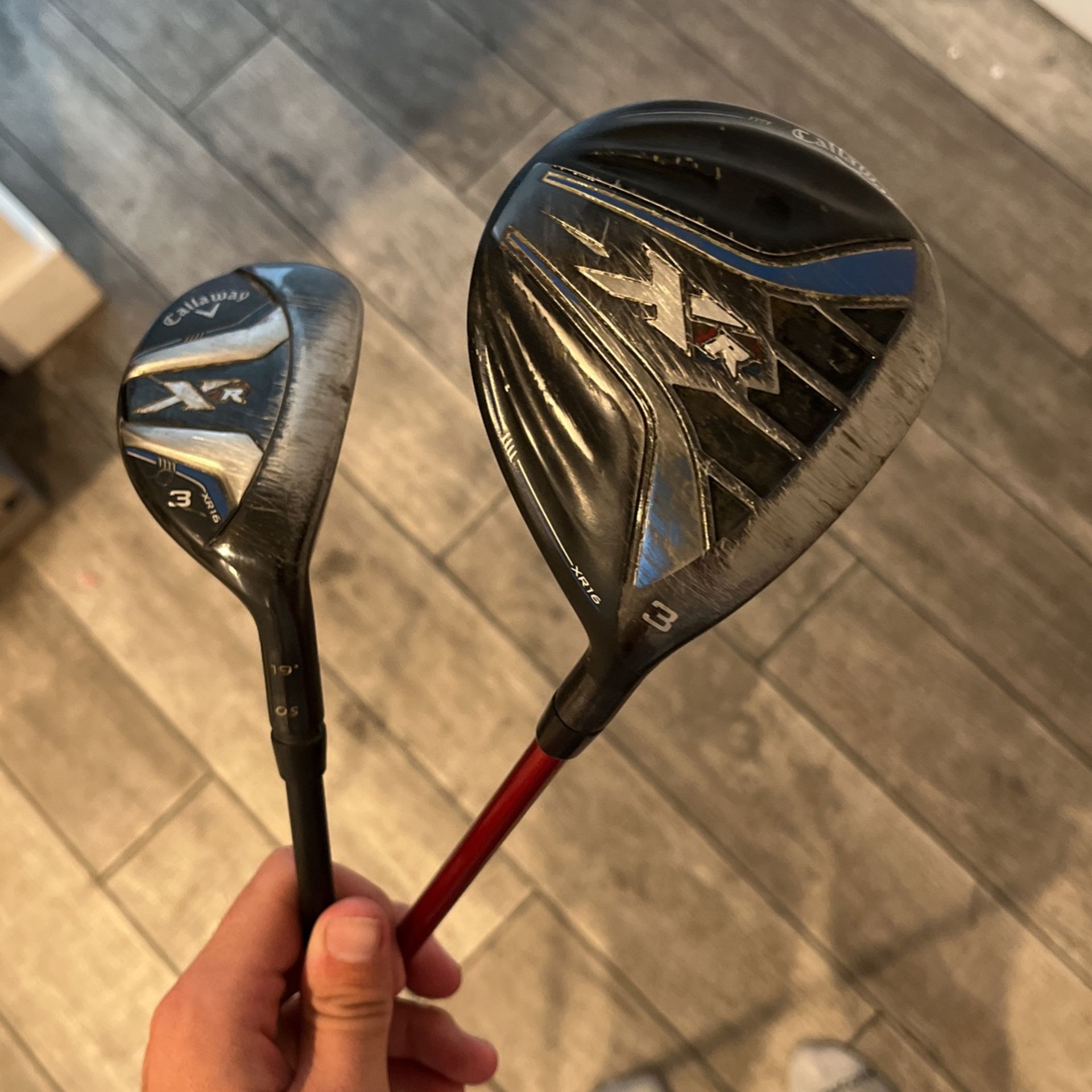 Callaway XR 3 Wood and 3 Hybrid