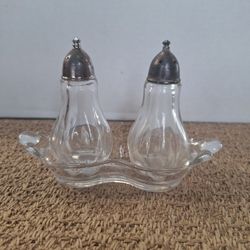 Duncan & Miller "Canterbury" Glass Salt & Pepper SET