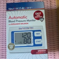 Automatic Pressure Monitor SmartHeart Automatic Blood Pressure Monitor With Intelligent Inflation Adult