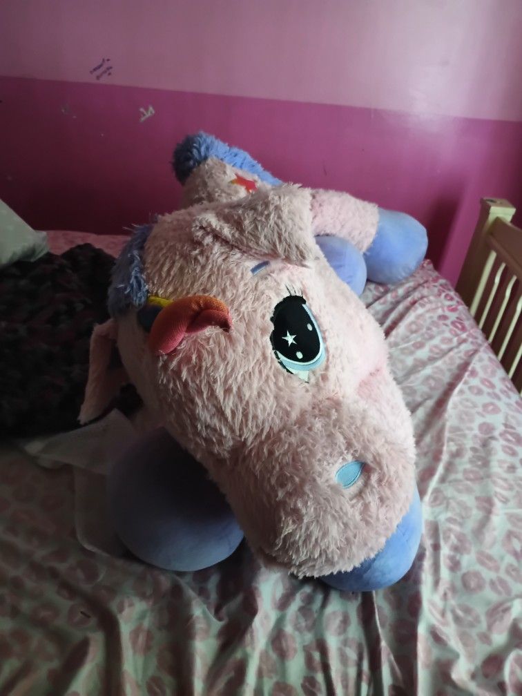 Giant PINK & LAVENDER PURPLE UNICORN(stuffed animal)