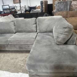 SECTIONAL SOFA GREY GOOD CONDITION FREE DELIVERY 🚚 