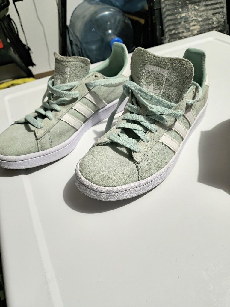 Men's (9) Adidas Campus 80's Ash Green White