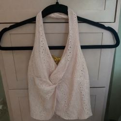 Pink SHEIN Halter Top Beach Wear Never Worn 