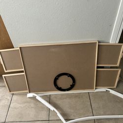 Puzzle board table 1000 pieces rotating 4 drawer with plastic cover